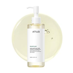 Anua Heartleaf Pore Control Cleansing Oil, Makeup Blackhead Remover, Oil Cleanser for Face, Korean Skin